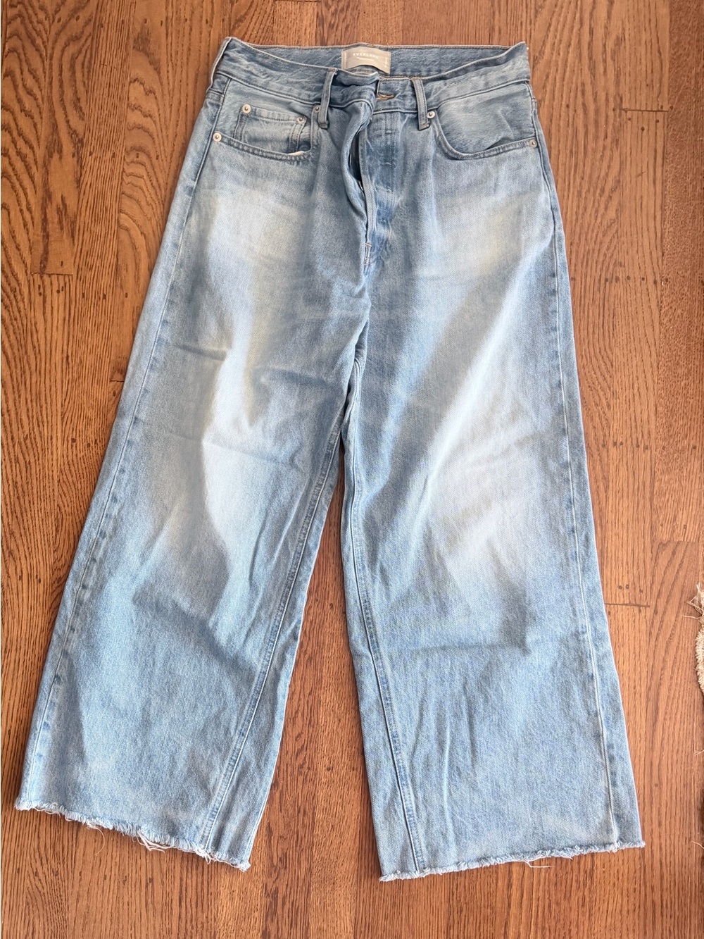 Everlane Light Wash Wide-Leg Jeans